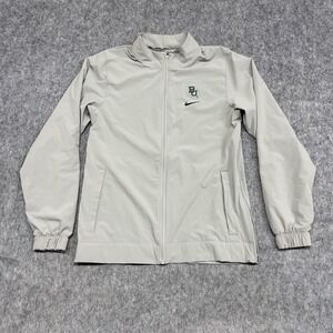 Baylor Bears Jacket Mens Small Gray NCAA Basketball Nike Full Zip‎ Lightweight